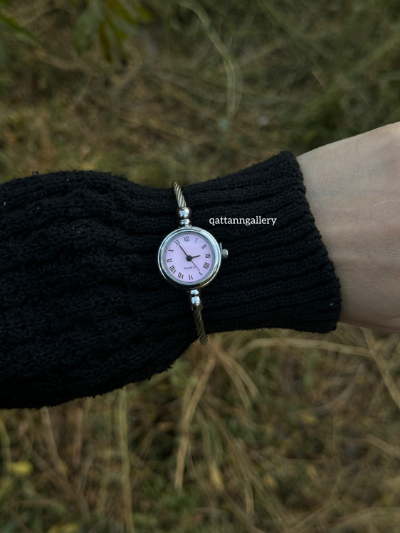 بنگل ساعتی رنگ صورتی